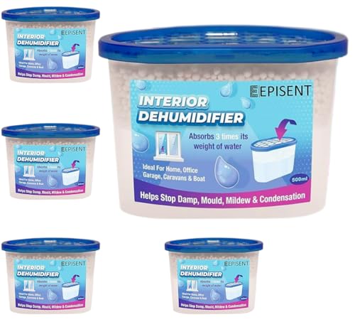 4 Interior dehumidifier, Absorbs damp crystals in box by HOUSEWARES von Housewares