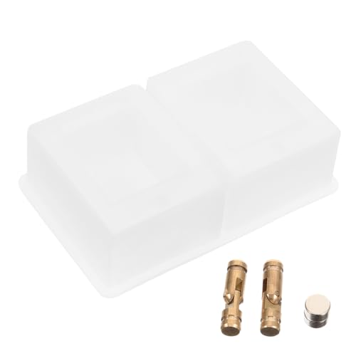 Housoutil 1 Satz DIY Silikonform Rechteckige Schmuckbox für Ringe Handwerksform für Kreative Projekte Wiederverwendbar und Flexibel zur Aufbewahrung von Perlen und Kleinteilen von Housoutil