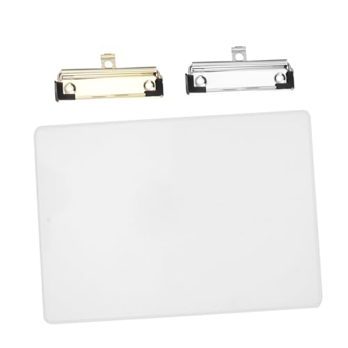 Housoutil 1 Satz Diy Clipboard Silikonform Teiliges Bastelset für Designs für Erwachsene Kleiner Ordner und Silberne Clips von Housoutil