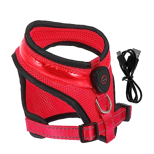 Housoutil Hund Weste Mit Led Leucht Funktion USB Aufladbar Für Nachtsicherheit Leicht Auszuziehend Haustierweste Für Hunde Housoutil Hund Weste Mit Led Leucht Funktion USB Aufladbar Für Nachtsicherheit Leicht Auszuziehend Haustierweste Für Hunde von Housoutil