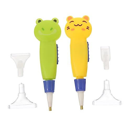 Housoutil Nail Art Punktierstift Leichter Klebestift DIY Bastelstifte Werkzeug Kompakt Ergonomisch Nachtlicht Kompatibel von Housoutil