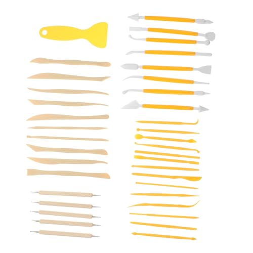 Housoutil Modellierwerkzeug Mit Schabern Und Schnitzwerkzeugen Für Polymer Clay Zum Formen Schneiden Und Glätten Für DIY-skulpturen Und Tonarbeiten Housoutil Modellierwerkzeug Mit Schabern Und Schnitzwerkzeugen Für Polymer Clay Zum Formen Schneiden Und Glätten Für DIY-skulpturen Und Tonarbeiten von Housoutil