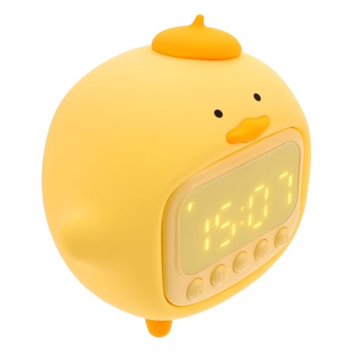 Housoutil 1 Satz Umarmung Ente Wecker Led-dekor Süße Uhr Moderner Wecker Schreibtischaufsatz Tierischer Wecker Digitaluhr Nachtlampe Klein Nachttischlampe Multifunktion Kieselgel Kind von Housoutil