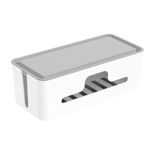 Housoutil 1 Stück Kabelmanagement Box aus Robustem Kunststoff Weiß Multifunktionale Ablage für Kabel und Smartphones mit Rutschfester Unterlage für Schreibtischorganisation Housoutil 1 Stück Kabelmanagement Box aus Robustem Kunststoff Weiß Multifunktionale Ablage für Kabel und Smartphones mit Rutschfester Unterlage für Schreibtischorganisation von Housoutil