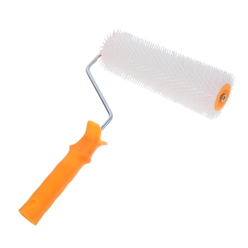 Housoutil 1 Stück Selbstnivellierende Estrich Stachelwalze Stachelhöhe für Epoxidharz Bodenbeschichtungen Ergonomischer Griff Einfach zu Lagern Verwenden Zufällige Farbe von Housoutil