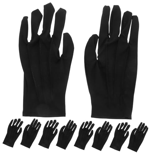 Housoutil 10 Paare Schwarze Handschuhe für Schmuckhandling Atmungsaktive und Langlebige Formelle Handschuhe für Uhren Antiquitäten und Schmuckpflege für Empfindliche Gegenstände Housoutil 10 Paare Schwarze Handschuhe für Schmuckhandling Atmungsaktive und Langlebige Formelle Handschuhe für Uhren Antiquitäten und Schmuckpflege für Empfindliche Gegenstände von Housoutil
