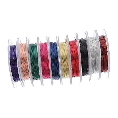 Housoutil 10 Rollen Bunte Kupferdrähte für Nail Art Dekoration Maniküre Zubehör für Diy Schmuck Design und Bastelprojekte Housoutil 10 Rollen Bunte Kupferdrähte für Nail Art Dekoration Maniküre Zubehör für Diy Schmuck Design und Bastelprojekte von Housoutil