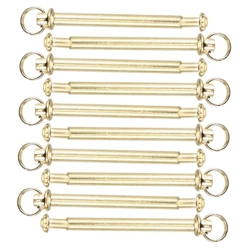 Housoutil 10 Sätze Schaftnieten Handfächer Reparatur Zubehör Faltfächer Ersatzteile Klappfächer DIY Handventilator Befestigung Langlebig Robust von Housoutil
