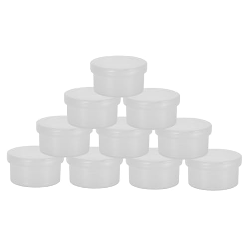 Housoutil 10 Stück Aufbewahrungsbox für Beauty- klare Vorratsbehälter Perlenbehälter zum Organisieren Farbbecher mit Deckel für Metalldose Plastik Transparent von Housoutil