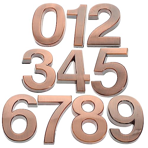 Housoutil 10 Stück Digitale Hausnummern Zum Aufkleben Auf Straßenadressen Hausnummern Für Den Außenbereich Moderne Selbstklebende Hausnummern Vintage Hausnummern Hausadressennummern von Housoutil