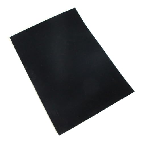 Housoutil 10 Stück Selbstklebende Flockstoff Matte Schwarze Klebefolie für Tisch und Schmuckboxen Rutschfestes Display Pad für Verschiedene Anwendungen von Housoutil