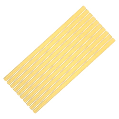 Housoutil 10 Stück Teiliges Reparaturset Klebesticks aus Heißschmelzendem Kleber Starke Fixierung Transparent gelb für Karosserie schonende Ausbeulwerkzeug reparatur von Autodellen Einfache von Housoutil