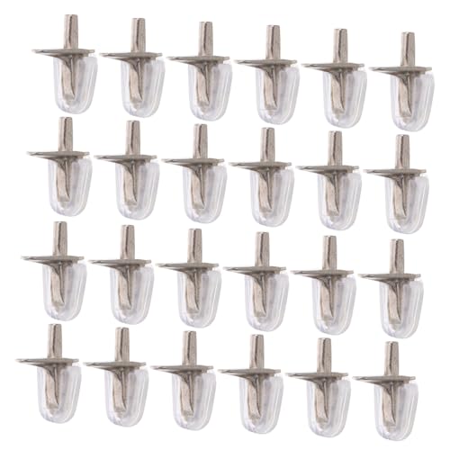 Housoutil 100 Stück Klare Regalbödenhalter Stabile Einbau-shelf Support Pegs Passend Für Küchenmöbel Büroregale Und Schränke Sicher Verriegelnde Verbindung von Housoutil