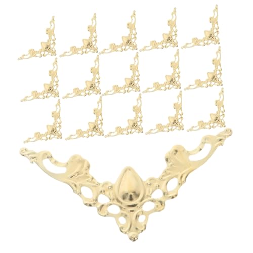 Housoutil 100 Stück Vintage Metall Buchschutzecken Dekorative Fotoecken für Scrapbook Stabile Eckenschützer für Album Notizbuch Ordner Vielseitig Einsetzbar Goldfarben Housoutil 100 Stück Vintage Metall Buchschutzecken Dekorative Fotoecken für Scrapbook Stabile Eckenschützer für Album Notizbuch Ordner Vielseitig Einsetzbar Goldfarben von Housoutil