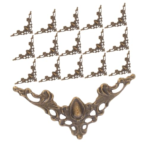 Housoutil 100 Stück Vintage Metall Eckenschutz Bronze Foto Ecken Dekorativ Buchschutzecken für Scrapbooking Album Notizbuch Ordner Holzboxen Housoutil 100 Stück Vintage Metall Eckenschutz Bronze Foto Ecken Dekorativ Buchschutzecken für Scrapbooking Album Notizbuch Ordner Holzboxen von Housoutil