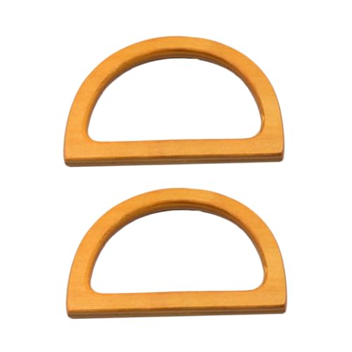 Housoutil 10stücke Holzgriff Für Handtasche Taschenbügel Aus Massivholz DIY Handtaschenzubehör Griff Aus Holz Für Patchwork-taschenrahmen Langlebig Und Praktisch von Housoutil