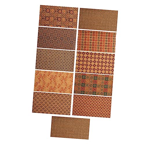 Housoutil 11 Stück Teiliges DIY Kunstleder Set im Holzmaserungs Design für Ohrringe und Bastelprojekte Vielseitiges Nähmaterial für Kreative Dekorationen und Housoutil 11 Stück Teiliges DIY Kunstleder Set im Holzmaserungs Design für Ohrringe und Bastelprojekte Vielseitiges Nähmaterial für Kreative Dekorationen und von Housoutil