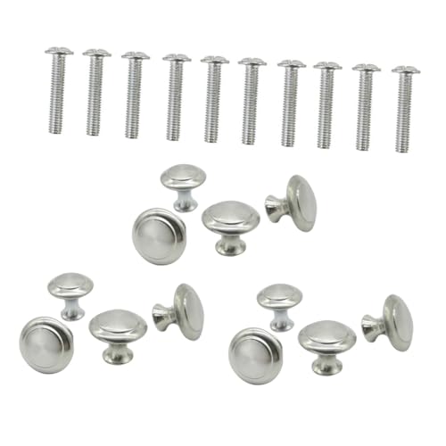 Housoutil 12 Stück Runder Türgriff Aus Edelstahl Schrankknopf Einlochgriffe Für Schranktüren, Oberflächenbeschichtet Und Langlebig Housoutil 12 Stück Runder Türgriff Aus Edelstahl Schrankknopf Einlochgriffe Für Schranktüren, Oberflächenbeschichtet Und Langlebig von Housoutil