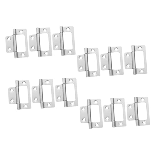 Housoutil 12 Stück Robuste Türscharniere für Küchenschränke Möbel und Kleiderschränke Geräuschreduzierung und Einfache Installation von Housoutil