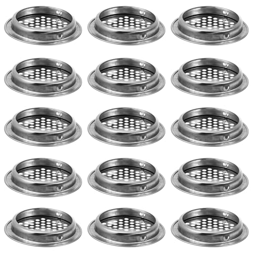 Housoutil 15 Stück Teiliges Edelstahl Lüftungsgitter Rund Doppelseitig Belüftet Korrosionsbeständig Rostfrei Einfache Montage für Schrank Boxbelüftung Housoutil 15 Stück Teiliges Edelstahl Lüftungsgitter Rund Doppelseitig Belüftet Korrosionsbeständig Rostfrei Einfache Montage für Schrank Boxbelüftung von Housoutil