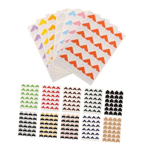 Housoutil 17blätter Bildereckenaufkleber Selbstklebende Fotoecken Für Scrapbooking Eckaufkleber Für Fotoalben Poster Und DIY-projekte Papierfotoecken Für Fotomontagehalter von Housoutil