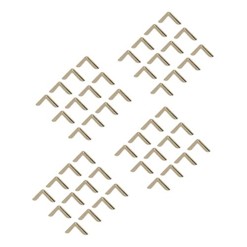 Housoutil 180 Stück Teiliges Vintage Metall Eckenschutz Goldene Buchecken für Scrapbooking Fotoalben Notizbücher Schützende Ecken für Alben Ordner und Tagebücher von Housoutil