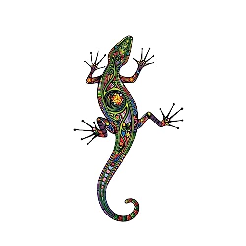 Housoutil Buntes Echsen Wandtattoo Selbstklebend Pvc Eidechsen Wandaufkleber Für Wohnzimmer Und Schlafzimmer Kreative Wanddekoration Einfach Anzubringen Und Entfernen Tiermotive Für von Housoutil
