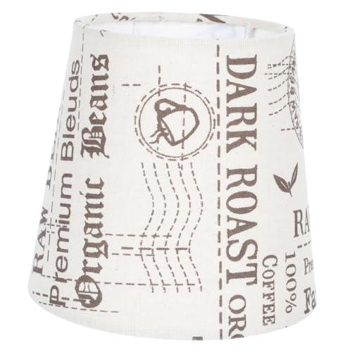 Housoutil 1stk Lampenschirm Dekorative Lampe Wandlichtschirme Zum Aufstecken Leuchter Hängender Heller Schatten Tischlampenabdeckung Beleuchtungsschirm Bürozubehör Spinne Stoff Trommel E14 von Housoutil