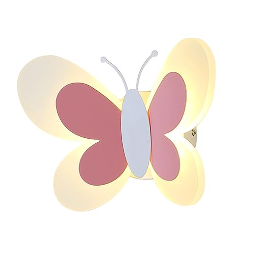 Housoutil 1stk Schmetterling Wandleuchte Wandleuchtenhalter Schmetterlinge Wandlampe Kinderzimmerlampe Geführte Decke Gefälschte Lampe Bettwand Lampenanhänger Acryl Hängelampe Mädchen von Housoutil