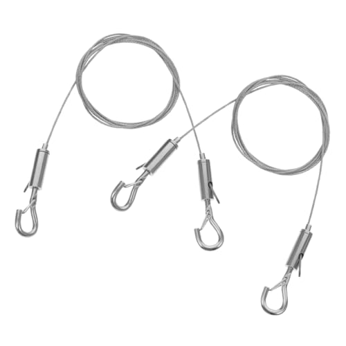 Housoutil 2 STÜCK Verstellbares Kit für Spiegel und Bilder Robustes Seil mit Sicherheits Haken für Einfache Montage und Anpassung Jedem Housoutil 2 STÜCK Verstellbares Kit für Spiegel und Bilder Robustes Seil mit Sicherheits Haken für Einfache Montage und Anpassung Jedem von Housoutil