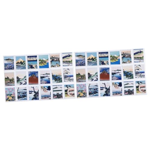Housoutil 2 Sätze Diy Notizbuch Aufkleber Ukiyoe Scrapbook Dekoration Box Mit Boxen Für Notizbuch Und Bastelprojekte Vielseitige Sticker Für Journaling Und Scrapbooking Blau 3box * 2 von Housoutil
