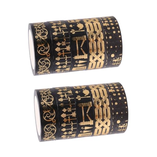 Housoutil 2 Sätze Diy Washi Tape Dekoratives Klebeband Für Fotoalben Und Tagebuchgestaltung Vielseitig Einsetzbar Für Handwerksprojekte Und 5 Rollen * 2 von Housoutil