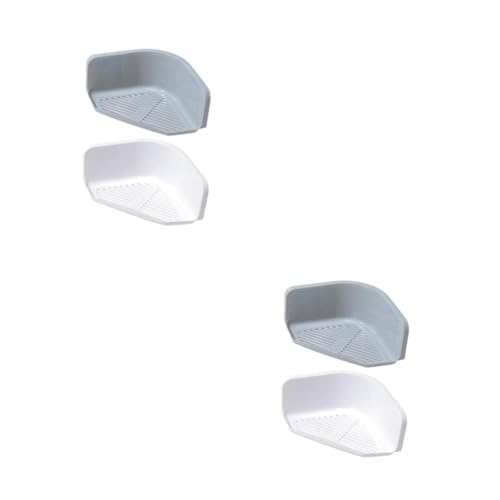Housoutil 2 Sätze Eckregal Zur Wandmontage Kein Stanzdreieck-Rack Wandhalterung 2 Stück * 2 Housoutil 2 Sätze Eckregal Zur Wandmontage Kein Stanzdreieck-Rack Wandhalterung 2 Stück * 2 von Housoutil