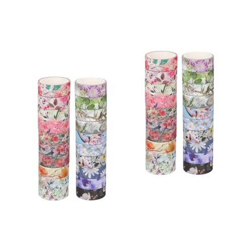 Housoutil 2 Sätze Vintage Blumenmuster Washi Tape Set Diy Kreativpapier Für Scrapbooking Journaling Und Bastelprojekte Und Einfach Anzuwenden 20 Rollen * 2 Housoutil 2 Sätze Vintage Blumenmuster Washi Tape Set Diy Kreativpapier Für Scrapbooking Journaling Und Bastelprojekte Und Einfach Anzuwenden 20 Rollen * 2 von Housoutil