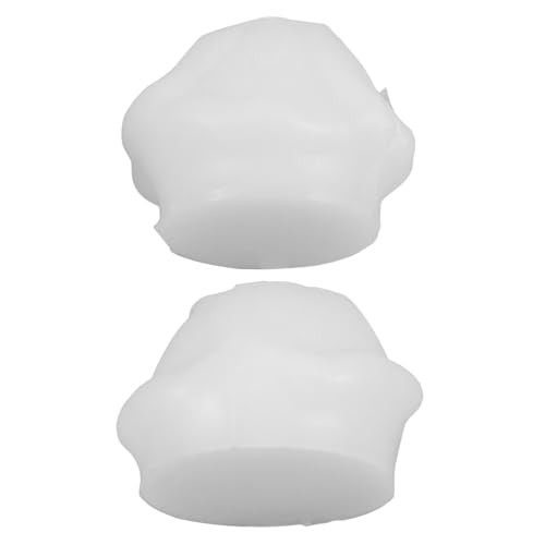 Housoutil 2 Stück 3D Blumen Kerzenformen Heimdekoration Kerzenrosen Silikonform Silikon Blumenformen Blumen Silikonformen 3D Pfingstrosen Blumenform Fondant Rose Silikonform Weißes von Housoutil