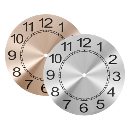 Housoutil 2 Stück Aluminium Uhr Modernes DIY Uhrwerk Ersatz Wanduhr Metall Ziffern für Wohnzimmer Büro Schlafzimmer Uhr Reparatur von Housoutil