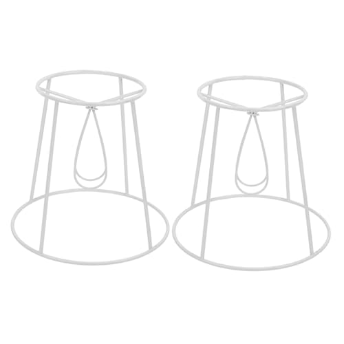 Housoutil 2 Stück DIY Lampenschirmrahmen Einfacher Aufbau Vielseitig Einsetzbar als Lampenschirmhalter für Tischlampen Stehlampen Pendelleuchten Weiß Leicht Montierbar Kreatives Housoutil 2 Stück DIY Lampenschirmrahmen Einfacher Aufbau Vielseitig Einsetzbar als Lampenschirmhalter für Tischlampen Stehlampen Pendelleuchten Weiß Leicht Montierbar Kreatives von Housoutil