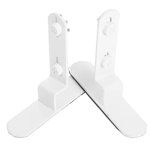 Housoutil 2 Stück Höhenverstellbare Metall Pegboard Halter Tischständer ohne Bohren Wandregal Befestigung für Vielseitigen Einsatz Zuhause Büro Weiß von Housoutil