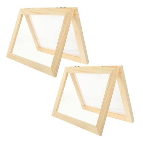 Housoutil 2 Stück Holzkunst Bilderrahmen Materialpaket Bausatz Rahmen Papierrahmen Papier Fotorahmen DIY Papiergitterrahmen Papierbastelrahmen Papierschirm Bilderrahmen Khaki Housoutil 2 Stück Holzkunst Bilderrahmen Materialpaket Bausatz Rahmen Papierrahmen Papier Fotorahmen DIY Papiergitterrahmen Papierbastelrahmen Papierschirm Bilderrahmen Khaki von Housoutil