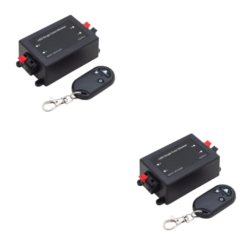 Housoutil 2 Stück LED Single Color Controller mit Tasten Fernbedienung Pwm Dimmfunktion Helligkeitsregelung für Einzelne LED Leuchten Drahtlose Steuerung Housoutil 2 Stück LED Single Color Controller mit Tasten Fernbedienung Pwm Dimmfunktion Helligkeitsregelung für Einzelne LED Leuchten Drahtlose Steuerung von Housoutil