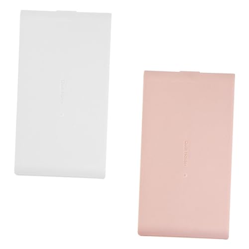 Housoutil 2 Stück Nagelkunst Aufbewahrungsboxen Clamshell Design Dicke Maniküre Box für Effektive Organisation von Nagelkunst Werkzeugen und Feenpink von Housoutil
