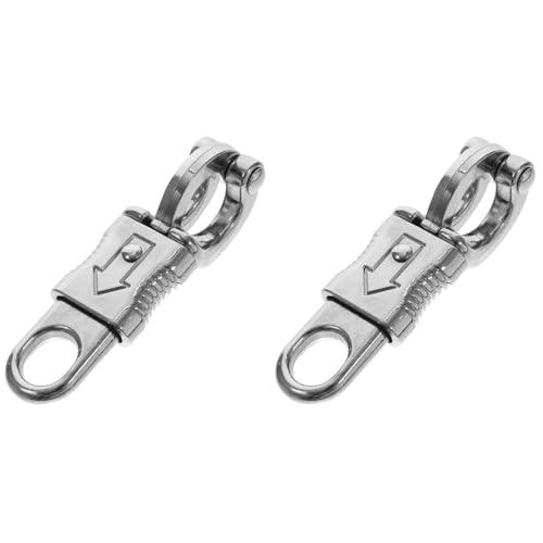 Housoutil Panikhaken Pferd, 2 Stück Zinklegierung Haken Für Pferde, Equestre Panikauslöser Schnellspanner Panikhaken Mit Fester öse von Housoutil