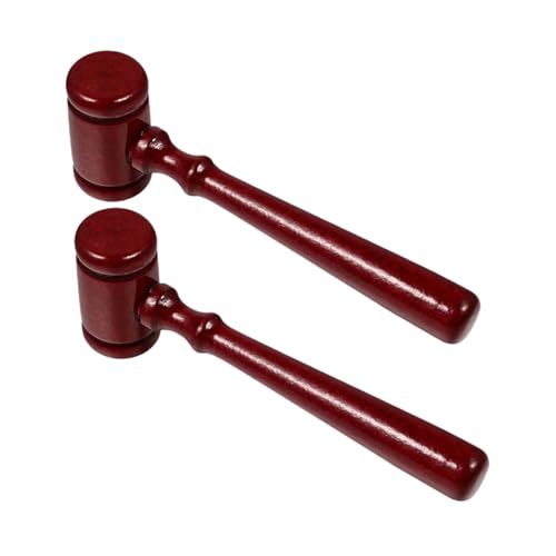 Housoutil 2 Stück Richterhammer aus Rotem Holz Robustes Gerichtshammer für Richter Auktionatoren Rollenspiel mit Glattem Design und Hoher Bruchfestigkeit Housoutil 2 Stück Richterhammer aus Rotem Holz Robustes Gerichtshammer für Richter Auktionatoren Rollenspiel mit Glattem Design und Hoher Bruchfestigkeit von Housoutil