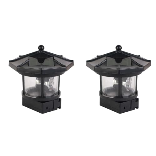Housoutil Leuchtturm Solar, 2 Stücke Solar LED Rotierende Landschaftsdekoration Gartenlampe, Wetterfeste Außenleuchte Für Terrasse Und Garten Housoutil Leuchtturm Solar, 2 Stücke Solar LED Rotierende Landschaftsdekoration Gartenlampe, Wetterfeste Außenleuchte Für Terrasse Und Garten von Housoutil