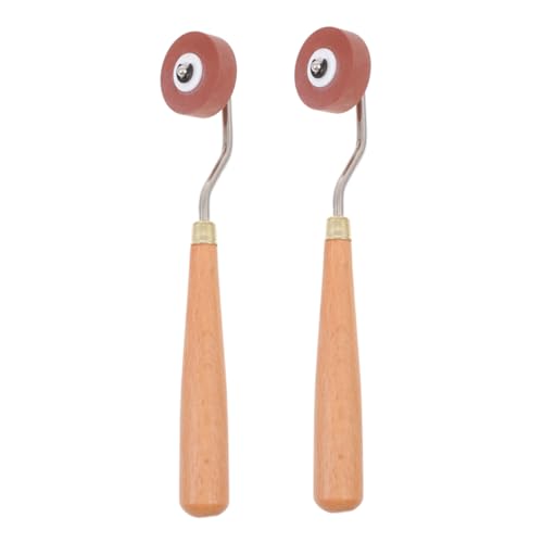 Housoutil 2stücke Gummi-farbwalze Druckwalze Druckwerkzeug Geeignet Für Papier Stoff Und Tapeten Bastelzubehör Farbwalze Druckzubehör von Housoutil