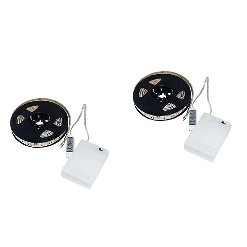 Housoutil 2-teiliges Rgb- -lichtstreifen-set 200 Cm Flexibles Lichtschlauch Mit Selbstklebender Energieeffizienter Beleuchtung Für Bücherregale Schränke Und Den Außenbereich von Housoutil