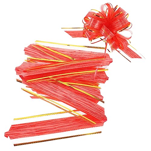 Housoutil 20 Stück Dekorative Zugschleifen für Rote Blütenbögen für Hochzeiten Weihnachten und Festliche Anlässe Einfache Handhabung für Stilvolle Geschenkverpackungen Housoutil 20 Stück Dekorative Zugschleifen für Rote Blütenbögen für Hochzeiten Weihnachten und Festliche Anlässe Einfache Handhabung für Stilvolle Geschenkverpackungen von Housoutil