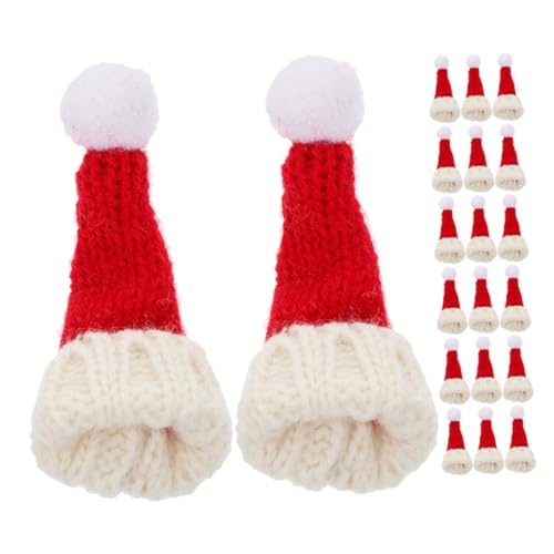 Housoutil 20 Stück Mini-strickmützen: Kleine Schneemannmützen Zum Basteln – Dekorative Handgefertigte Ornamente – Weiches Garnmaterial Für Die Weihnachtsdekoration Housoutil 20 Stück Mini-strickmützen: Kleine Schneemannmützen Zum Basteln – Dekorative Handgefertigte Ornamente – Weiches Garnmaterial Für Die Weihnachtsdekoration von Housoutil