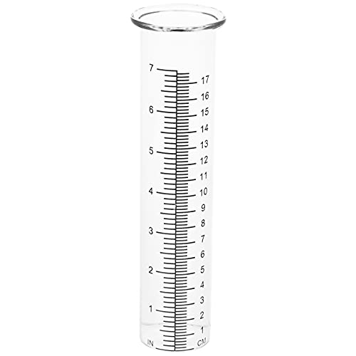 Housoutil Regen Manometer Regenmesser Für Garten 2Pcs Glas Regenmesser Ersatz Regenmesser R?hrchen Regenmesser Glasr?hrchenblüte Vase für Gartengarten im Freien nach Hause Regenmesser Labor Rohre von Housoutil