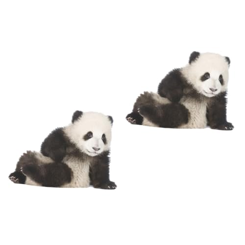 Housoutil 2stücke Panda Wandaufkleber Für Kinderzimmer Selbstklebend Pvc 39x40cm Ebene Wanddekoration Für Kindergarten Schlafzimmer von Housoutil